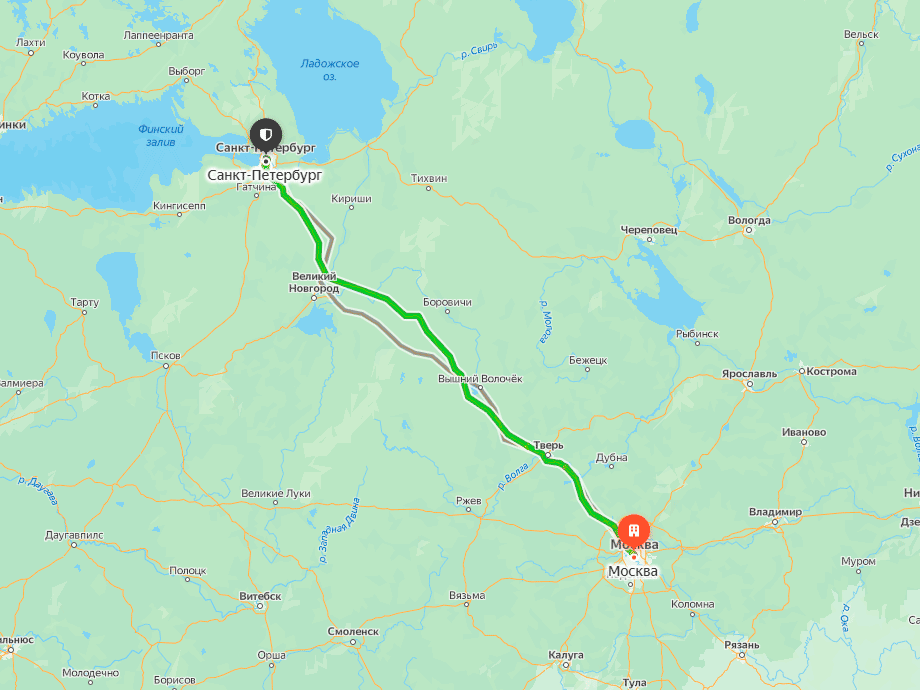 Грузоперевозки Москва - Санкт-Петербург